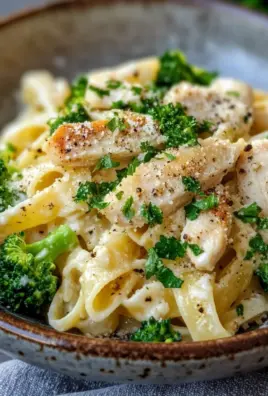 cremige Hähnchen-Brokkoli-Pasta