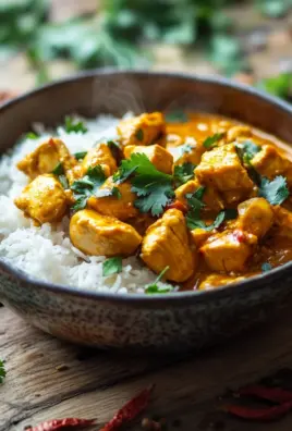 Curry-Geschnetzeltes mit Reis