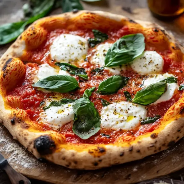Der beste italienische Pizzateig und Pizza Margherita