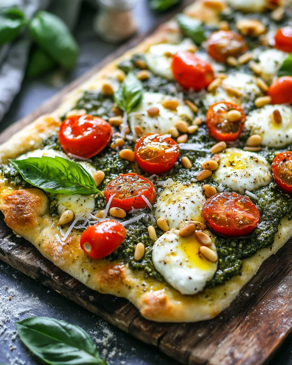 Die beste Focaccia mit Pesto und Tomaten 21 Die