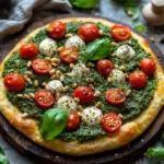 Die beste Focaccia mit Pesto und Tomaten