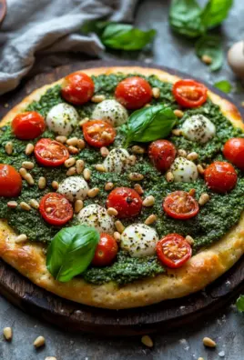 Die beste Focaccia mit Pesto und Tomaten