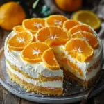Fantakuchen mit Mandarinen und Paradiescreme