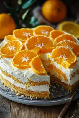 Fantakuchen mit Mandarinen und Paradiescreme
