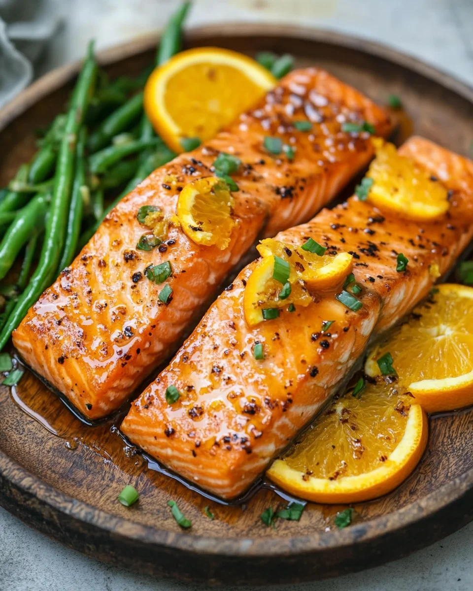 Gebackener Orangen-Lachs mit Honig-Senf-Glasur 21 Gebackener Orangen-Lachs mit Honig-Senf-Glasur