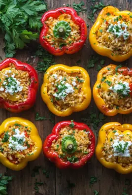 Gefüllte Paprika mit Reis und Feta 25 Gefüllte Paprika mit Reis und Feta