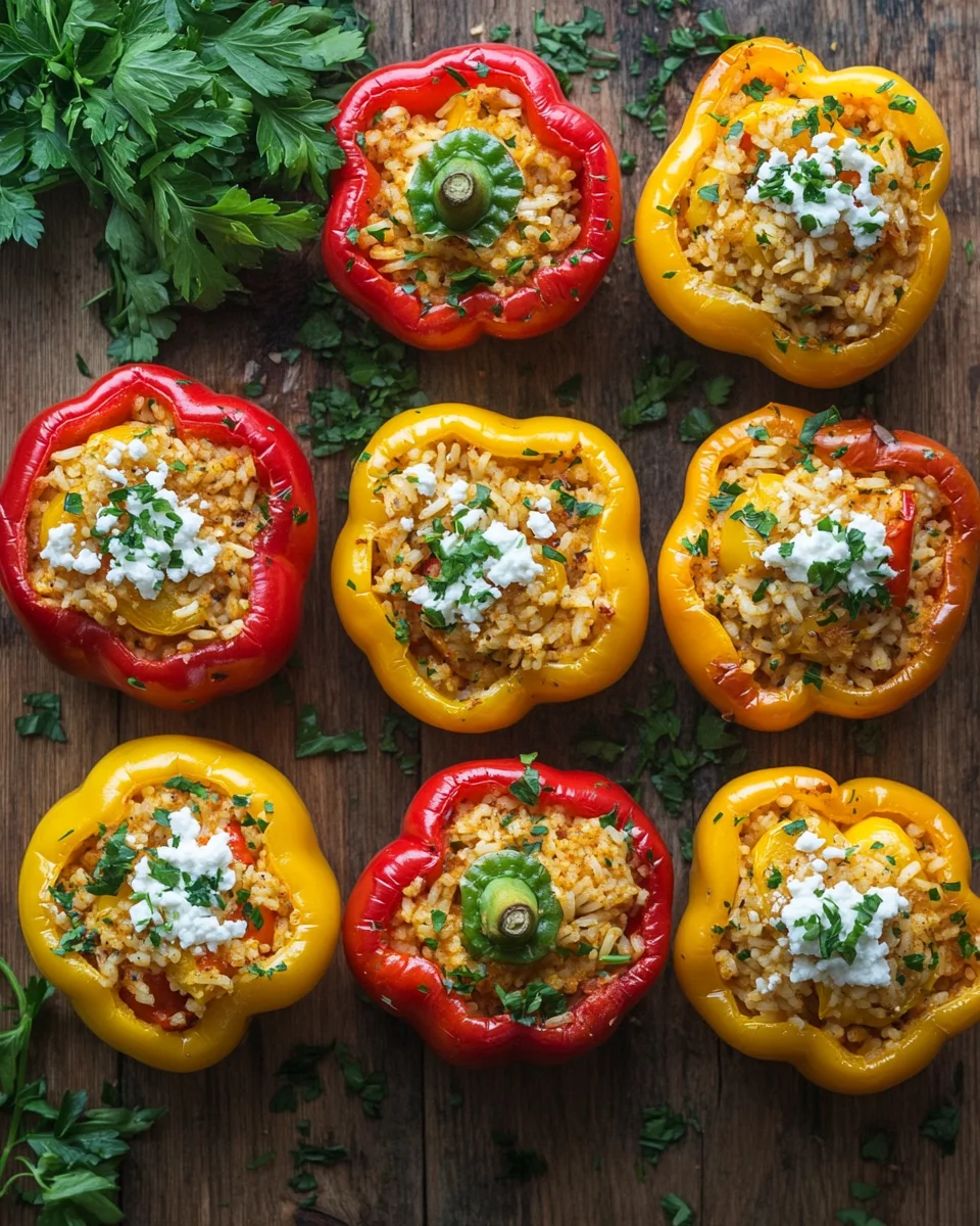 Homepage 5 Gefüllte Paprika mit Reis und Feta