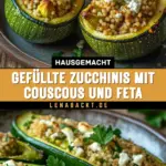 Gefüllte Zucchinis mit Couscous und Feta 22 Pinterest Hidden Image