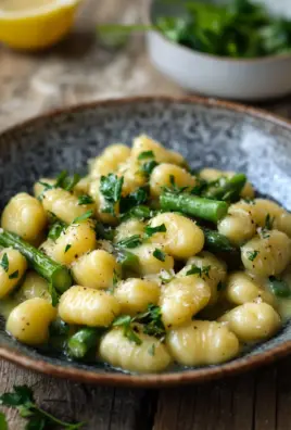 Gnocchi mit grünem Spargel