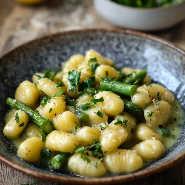 Gnocchi mit grünem Spargel