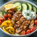 Griechische H&auml;hnchen-Tzatziki-Bowl