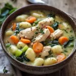 H&auml;hnchen-Gnocchi-Suppe