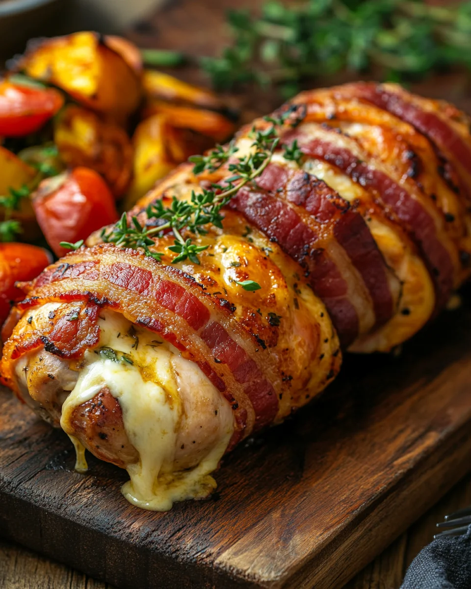 Hähnchenfilet im Speckmantel mit Käsefüllung 23 Hähnchenfilet im Speckmantel mit Käsefüllung