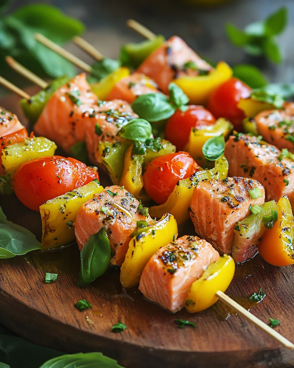 Lachs-Spieße mit Gemüse 19 Lachs-Spieße