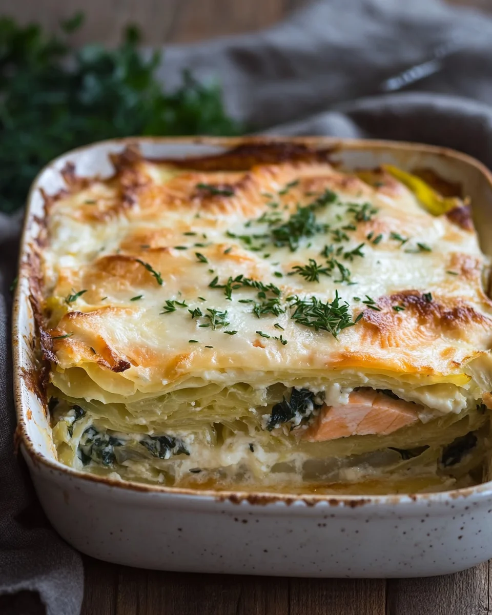 Lachs-Spitzkohl-Auflauf
