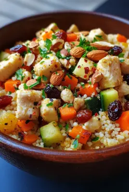 Marokkanische Hühner-Couscous-Schüssel
