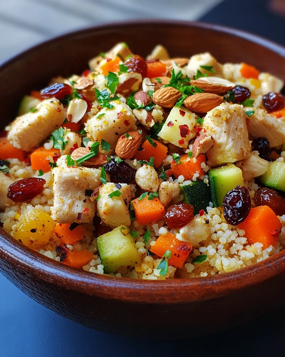Marokkanische H&uuml;hner-Couscous-Sch&uuml;ssel