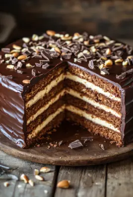 Nuss-Nougat-Torte mit Schokoboden 25 Nuss-Nougat-Torte mit Schokoboden
