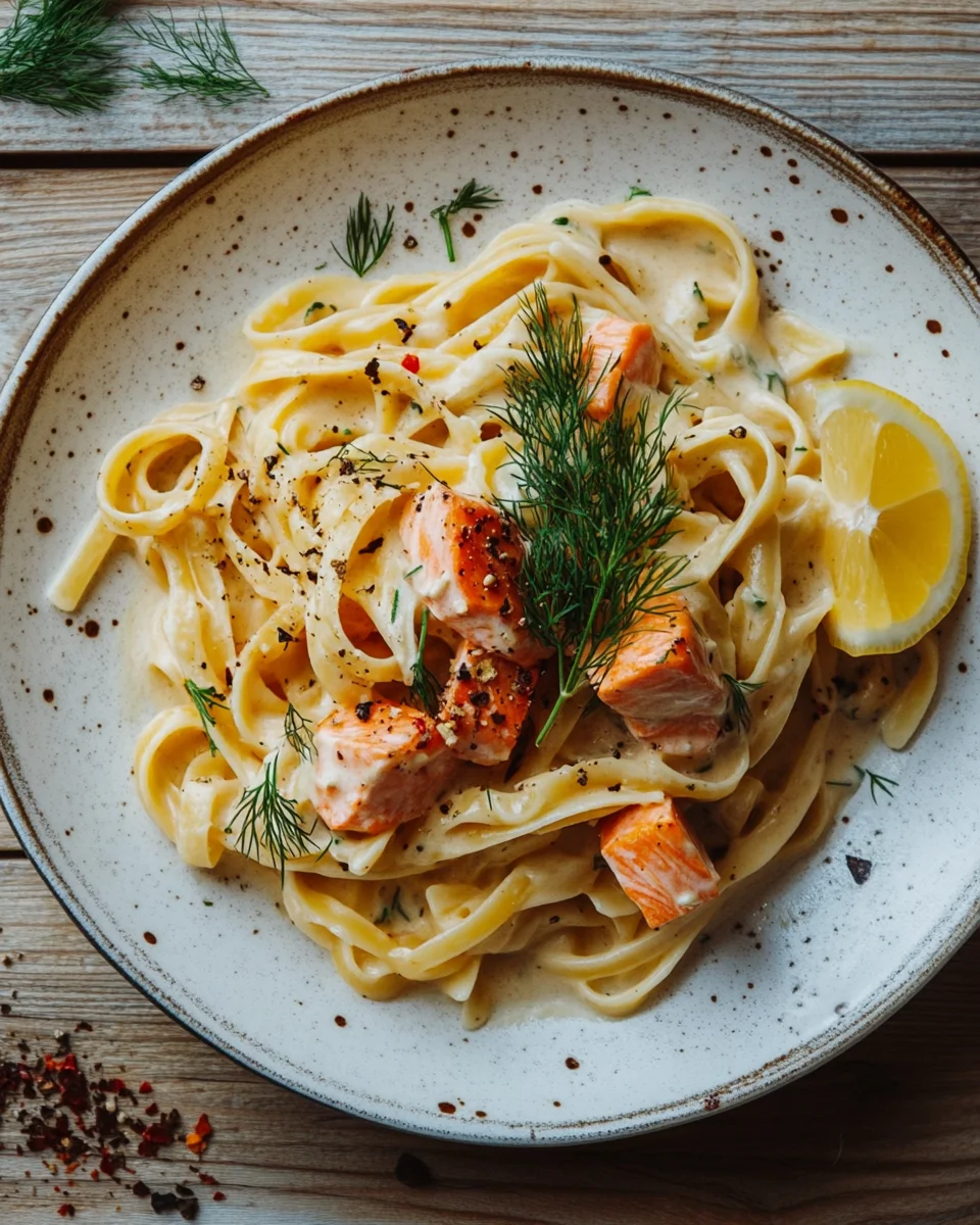 Pasta mit Lachs und Sahnesoße 19 Pasta mit Lachs und Sahnesoße