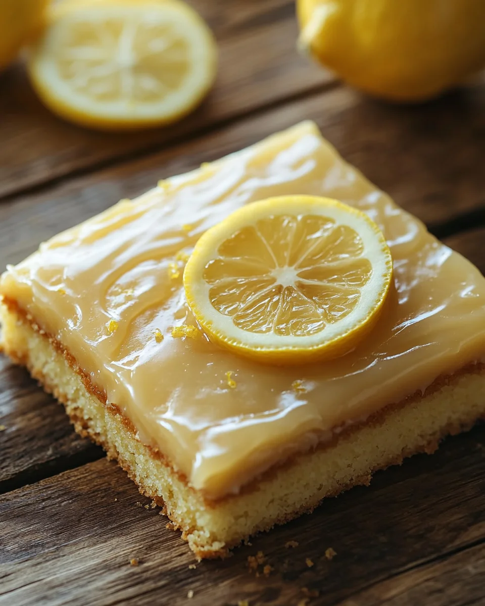 Saftiger Zitronenkuchen vom Blech 24 Saftiger