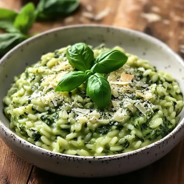 Spinat Risotto mit frischen Kräutern