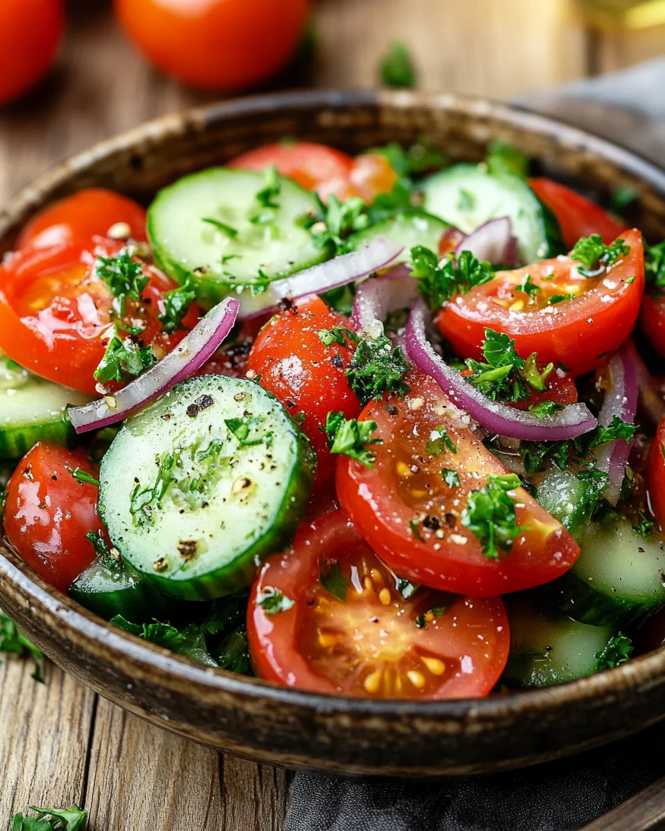 Tomaten-Gurken-Salat