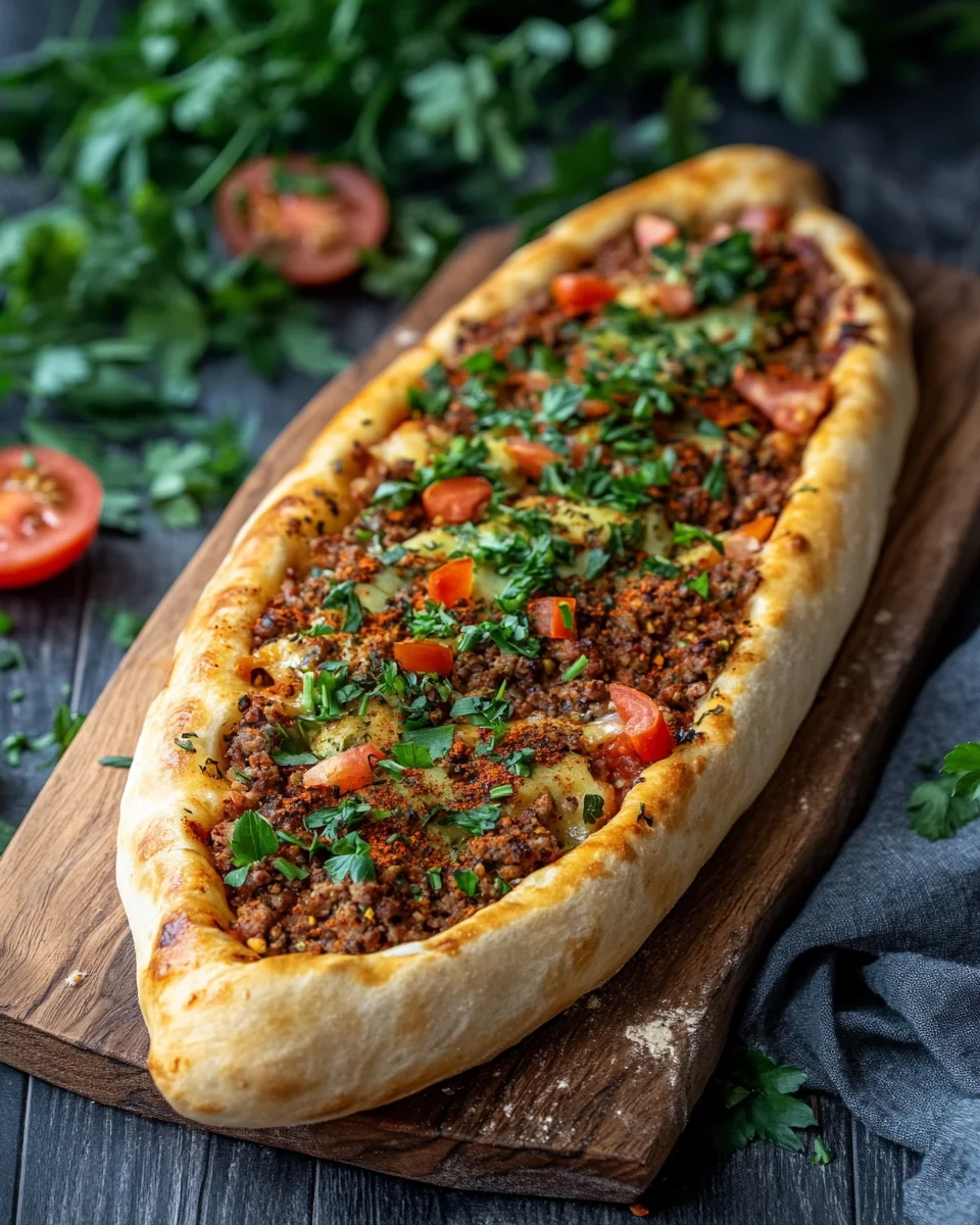 T&uuml;rkische Pide mit Hackfleisch