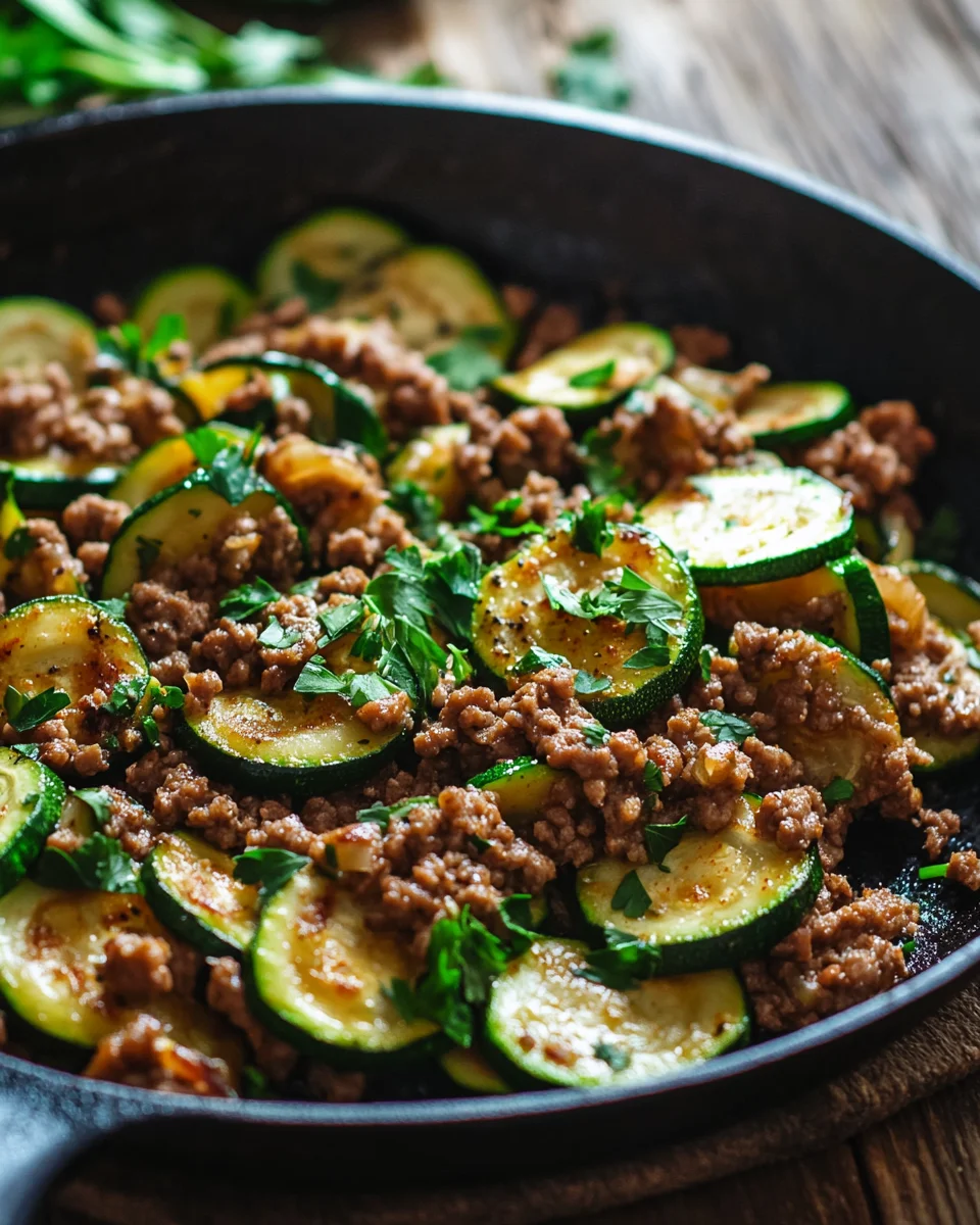 Zucchini-Hack-Pfanne