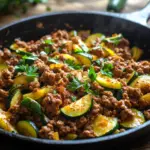 Zucchini-Hack-Pfanne
