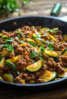Zucchini-Hack-Pfanne